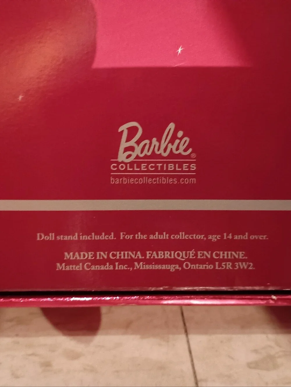 Barbie 2000 Collector Edition Red & White Gown Dress Mattel Doll
